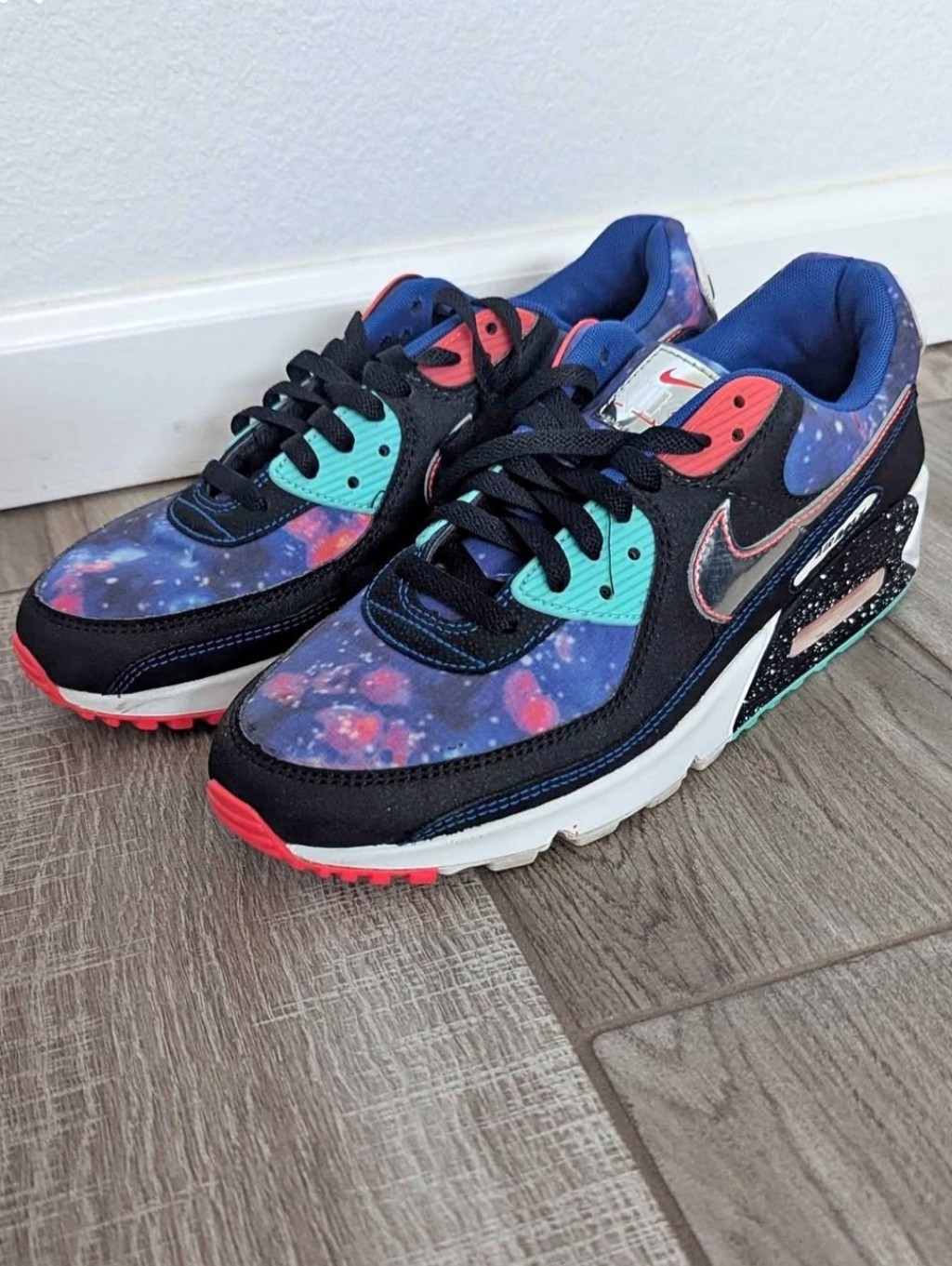 Nike Air Max 90 Supernova Galaxy Cw6018-001 Men's Size 10